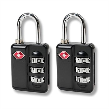 Caselite 3-Dial TSA Combination Lock (2 Pack)