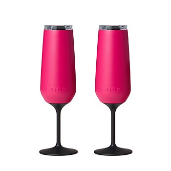 Limited Edition Sorbet Collection Champagne Flute, 2 Pack