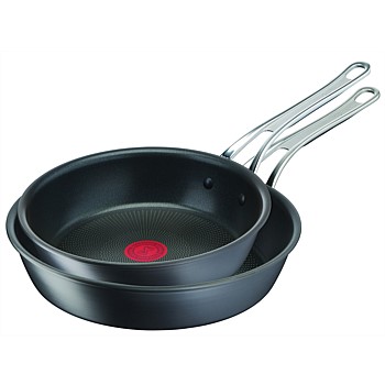 Cooks Classic Induction Hard Anodised Twin Frypan Pack 24/28cm