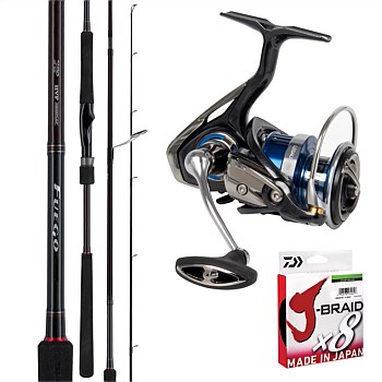 23 Legalis LT2500D(U) & Fuego 862 ULXS Fishing Rod and Reel Combo + X8 150M 10Lb