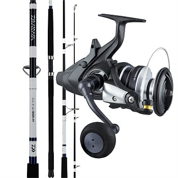 22 Free Swimmer 8000 BR & Exceler Oceano Spinning Boat Fishing Rod and Reel Combo